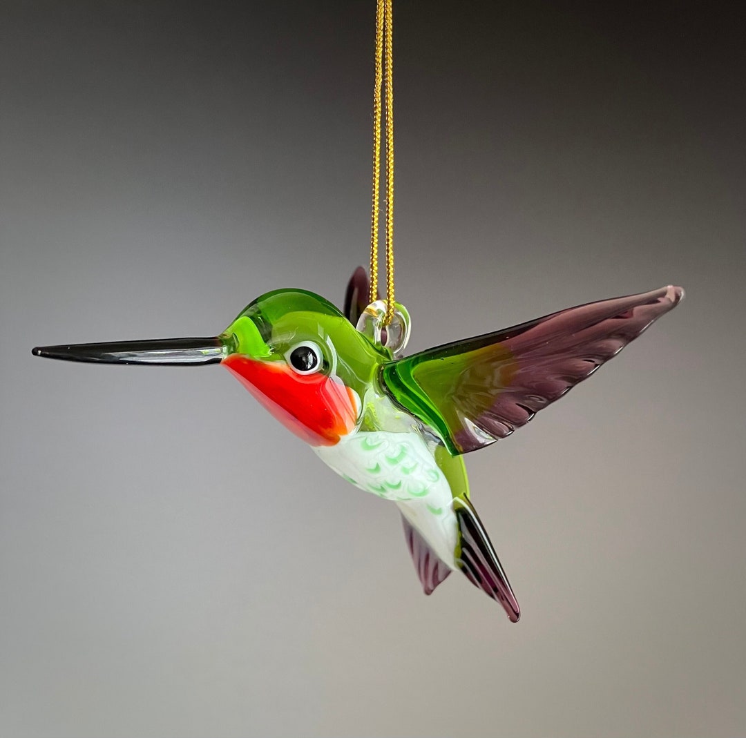 Glass Ruby-throated Hummingbird - Etsy
