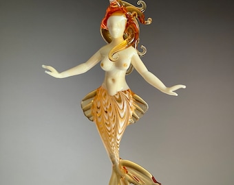 Art Glass Mermaid Ornament