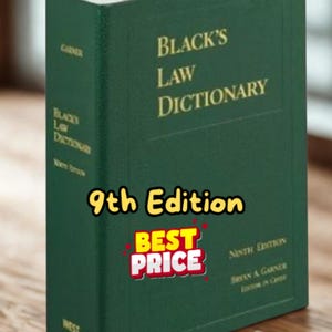 BLACK’S LAW DICTIONARY, 9th Edition / Definitions of the Terms and Phrases of American and English Jurisprudence / Blacks Law / Ebook