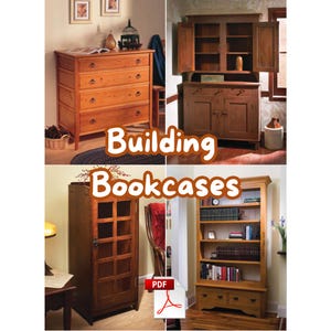 BOOKCASE Plans / Building BOOKCASES / 30 step-by-step projects to beautify your home / Wood Work / Woodworking Projects / Ebook