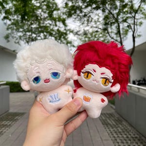 Good Omens Crowley & Aziraphale Plush Dolls – 10cm Cotton Figures | Perfect for Fans, Collectors , Gifts | Pre-Order Now