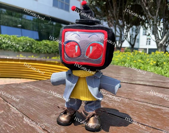 Hazbin Hotel Vox Plush – 20cm | Handmade | Perfect for Fans & Collectors| Pre-Order