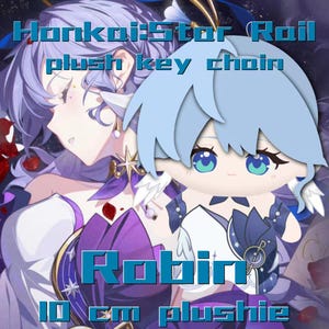 Anime Honkai: Star Rail Robin 10cm Stuffed Toy Plush-Perfect for Fans & Gifts