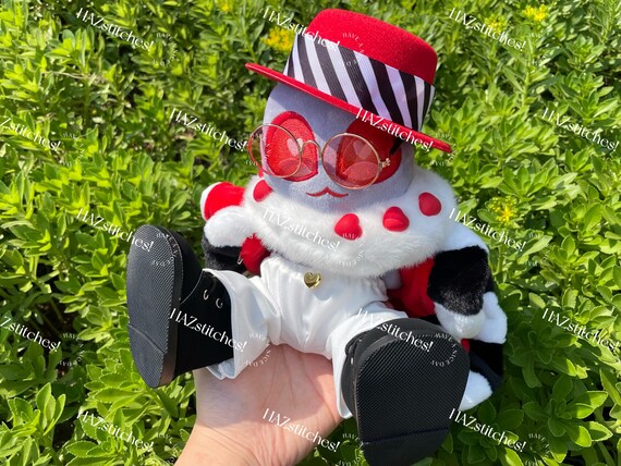 Hazbin Hotel Valentino Plush – 20cm | Handmade | Perfect for Fans & Collectors