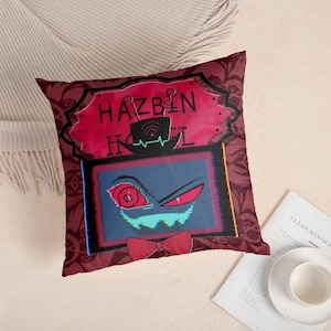 Hazbin Hotel Vox Pillow (Pre-Order) – Two Unique Vox Designs to Choose From | Soft & Comfortable Fabric