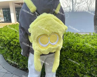 Splatoon-Inspired Plush Bag – Handmade Inkling Plush from Splatoon 3 DLC | Wear as Shoulder Bag, Crossbody, or Backpack