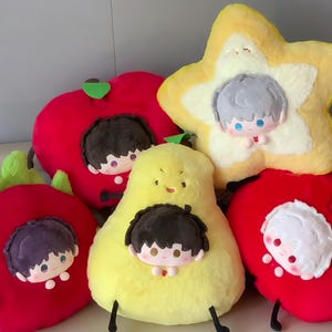 Love and Deepspace 40 cm Plüsch Puppe Kissen-Sylus Xavier Zayne Rafayel Caleb Fruit Plüsch Kissen-Perfektes Geschenk für Fans