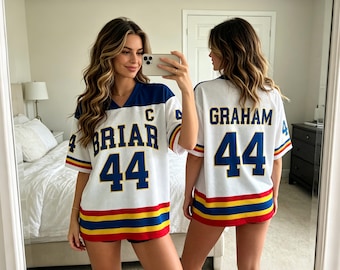 Maglia da football personalizzata Briar University Hawks, maglia da hockey Garrett Graham 44 Romance, abbigliamento Off Campus Bookish, maglia Off Campus
