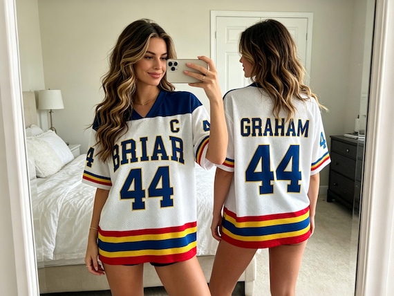 Custom Briar University Hawks Football Jersey, Garrett Graham 44 Hockey Romance Jersey, Off Campus Bookish Apparel, Off Campus Jersey