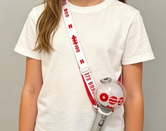 Correa para lightstick con soporte, correa inspirada en accesorios de conciertos, correa para lightstick, correa para gira de conciertos