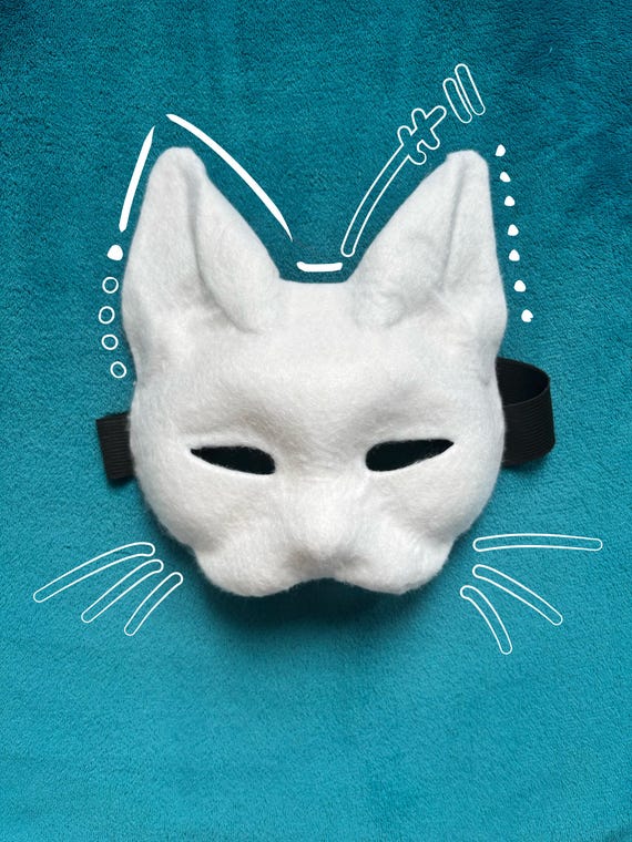 Pre-made Felted Feline Cat Therian Mask Base