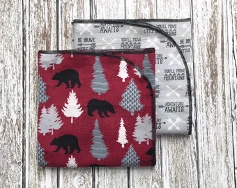 woodland receiving blankets