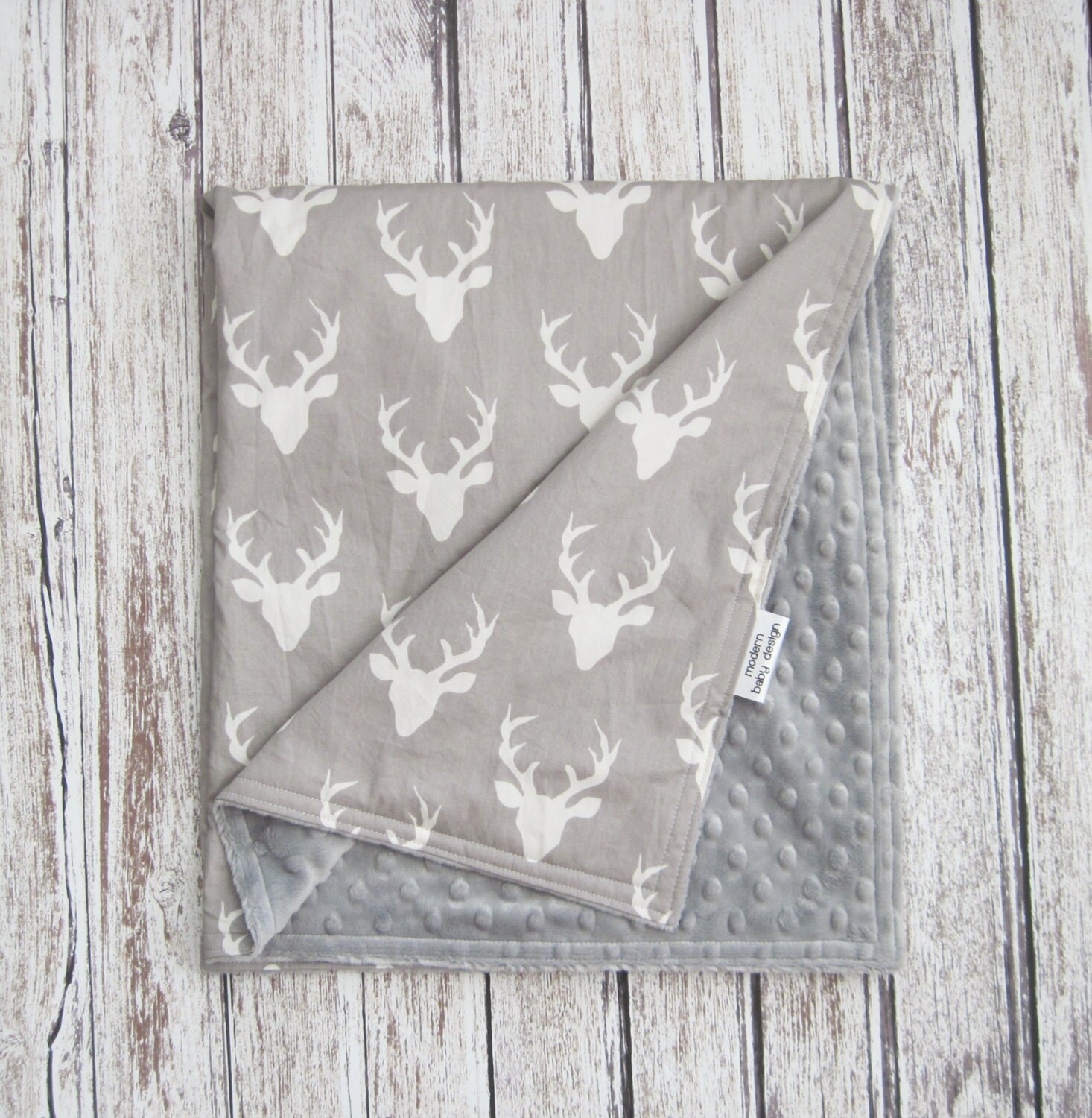 Gray Deer Baby Burp Cloths Neutral Woodland Burp Cloth Buck Etsy Ireland