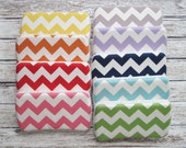 Chevron Baby Wipes Case, Riley Blake Chevron print, Available in 9 Colors, Modern Baby Design