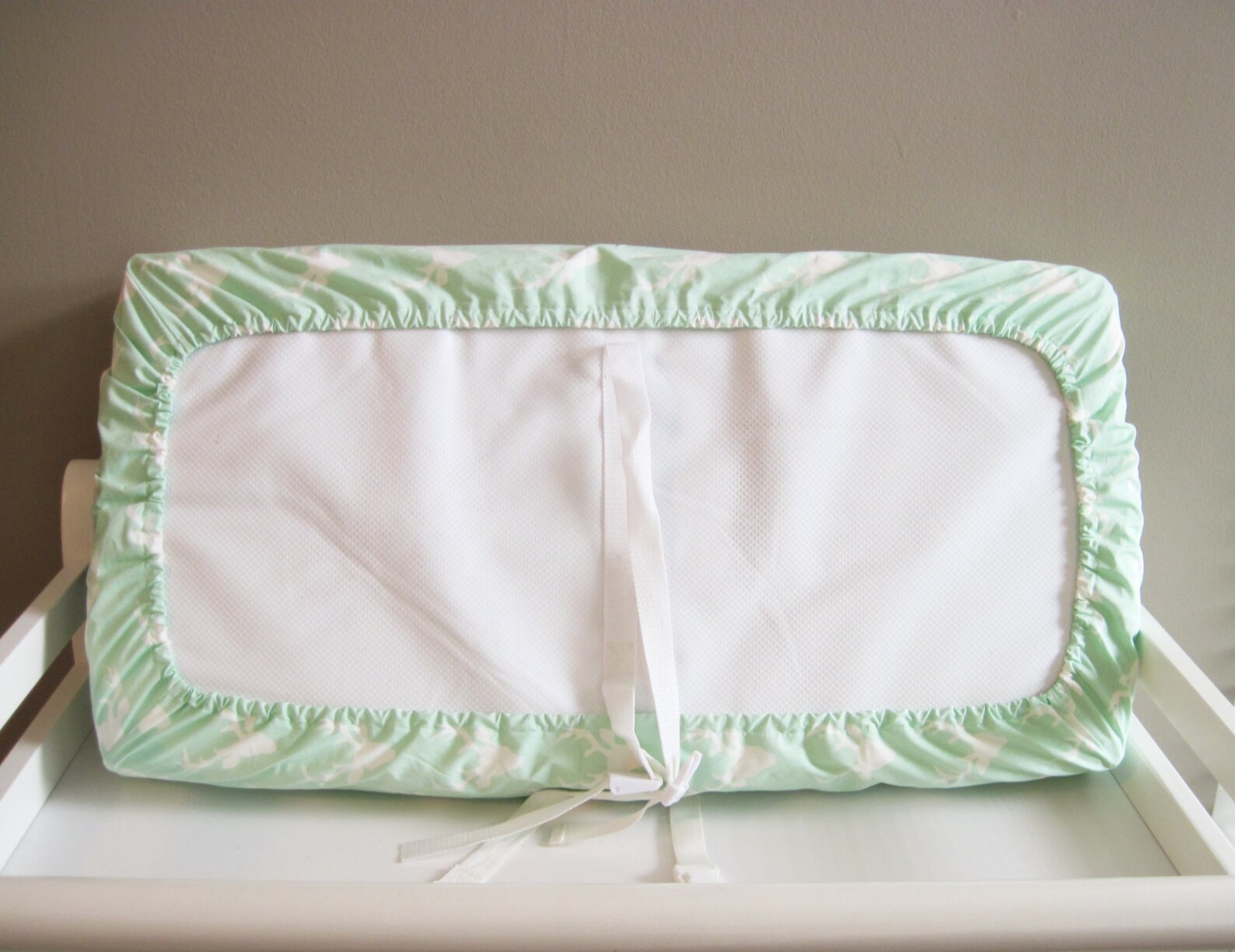 Mint Green and White Deer Changing Pad Cover Woodland Baby Etsy