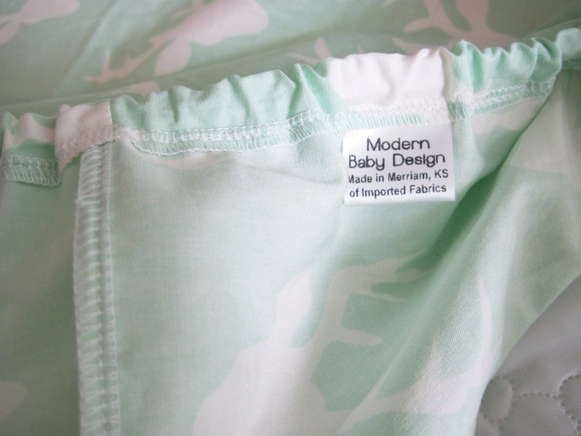 Mint Green and White Deer Changing Pad Cover Woodland Baby Etsy