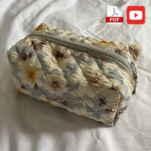 DIY Cosmetic Pouches Set – PDF Sewing Pattern 3 Sizes – Perfect Handmade Gift & Travel Organizer