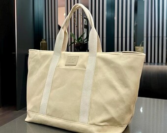Woman casual tote bag, textile tote bag, cotton handmade tote bag, everyday bag, gift idea, gift for her, shopping bag, birthday's gift