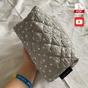 Cosmetic Pouch Sewing Pattern PDF | DIY Gift Idea | 3 Sizes Makeup Bag Tutorial | Beginner Friendly
