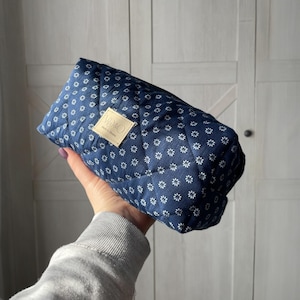 Handgemachte Kosmetiktasche aus Baumwolle | Kokette Make-up Tasche | Schminktasche | Kosmetiktasche | Kosmetiktasche | Kosmetiktasche | Perfekte Geschenkidee
