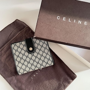 Vintage Celine Macadam Monogramm Geldbörse