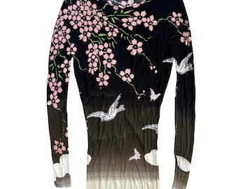 S/S 2003 Gucci by Tom Ford Cherry Blossom Dress as Seen on Carrie