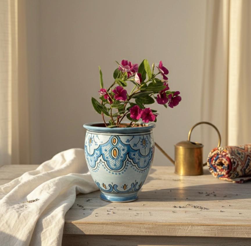 Moroccan vase blue - Etsy 日本