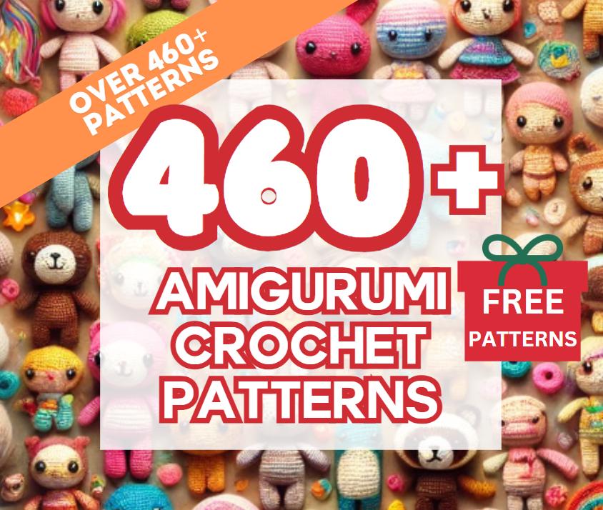 460 Amigurumi Crochet Pattern Bundle Set Plushie Animal Christmas Valentine Halloween Book Plushie Keychain Beginner Cartoon Movie Princess