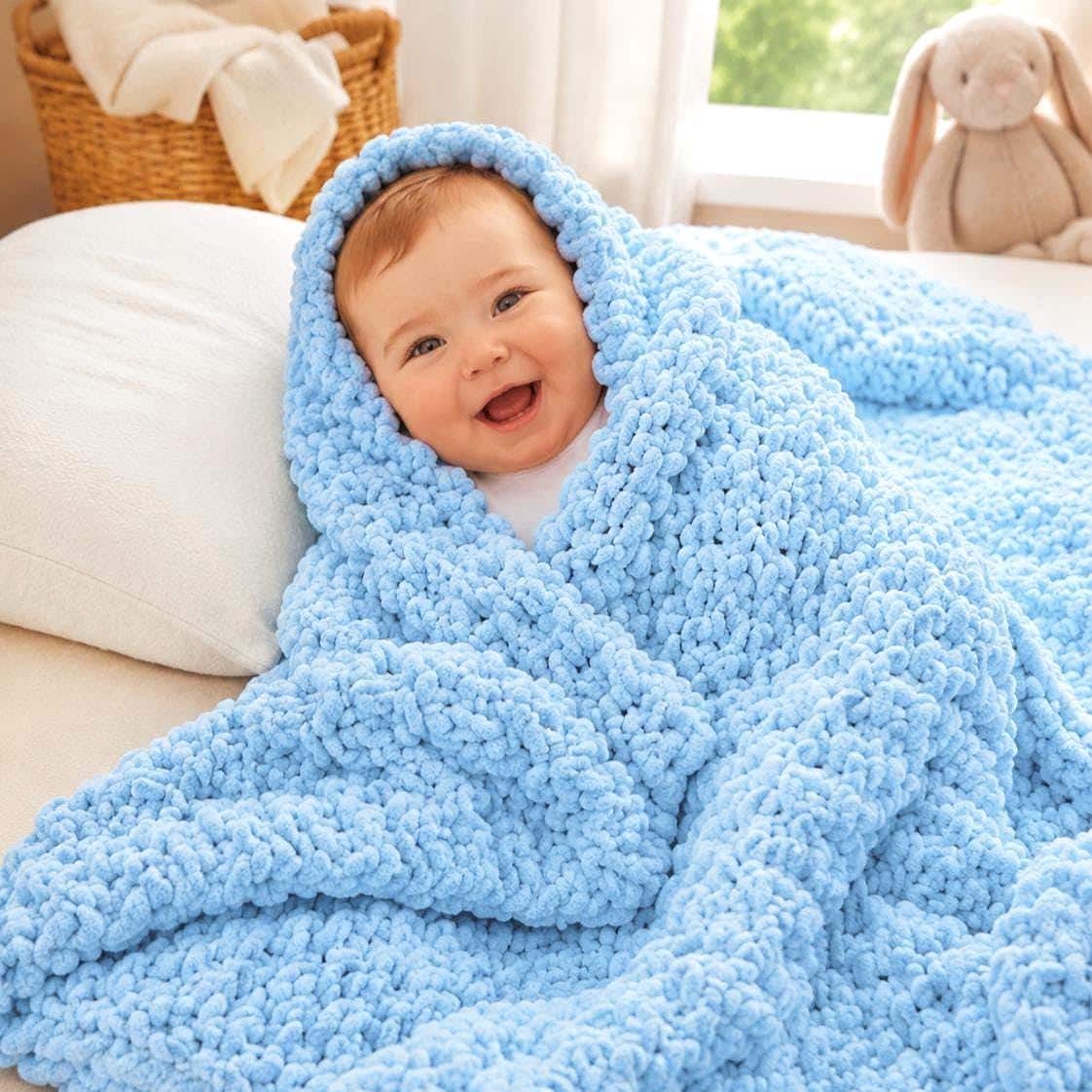 23 Baby Boy Blanket Crochet Patterns for Cozy Gifts and Nursery Keepsakes 11 Baby Boy Crochet Blanket Pattern Girl Chunky Cot Throw