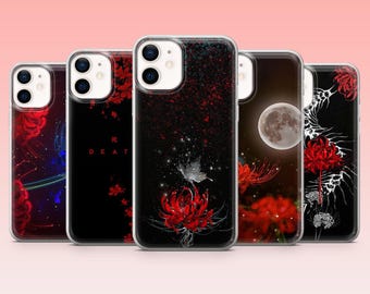 Red spider lily Phone Case Lycoris radiata Cover – Fits iPhone 17, 16, 15, 14, 13, 12 | Samsung S25, S24, S23, S22, A16, A56 | Pixel 10, 9