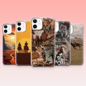 Western Cowboy Phone Case Wild West Cover – Fits iPhone 17, 16, 15, 14, 13, 12 | Samsung S25, S24FE, S23, S22, A16, A56 | Pixel 10, 9Pro, 8A