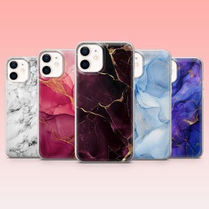 Marble Phone Case Elegant Abstract Cover – Fits iPhone 16, 15, 14, 13, 12, 11 | Samsung S25, S24FE, S23, S22, A16, A56 | Pixel 9, 9Pro, 8A