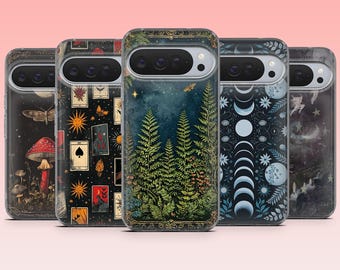 Witchy Phone Case Wicca Witch Cover – Fits Google Pixel 11, 10, 9Pro, 8A, 8Pro, 7A, 7, iPhone 17, 17Pro, 16, 15, 14, Samsung S25Fe, S24, A16
