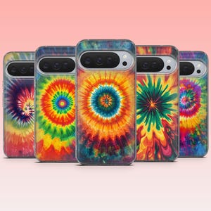 Vibrant Tie Dye Phone Case Rainbow Tye Dye Cover – Fits iPhone 18Pro, 17, 17e, 16, 15, 14, 13, Samsung S26, S25, A16, A56 | Pixel 11, 10Pro image 8