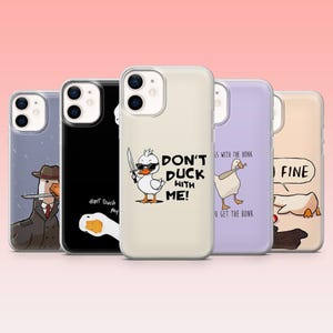 Silly Goose Handyhülle Lustige Ente Cover – Passend für iPhone 16, 15, 14, 13, 12, 11 | Samsung S25, S24FE, S23, S22, A16, A56 | Pixel 9, 9Pro, 8A, 7