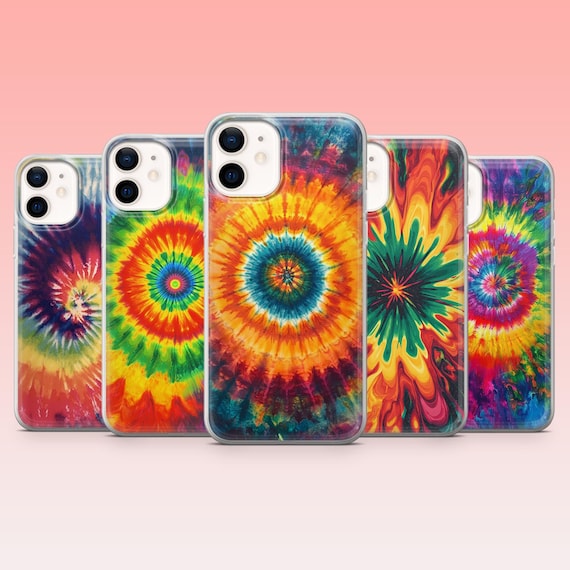 Vibrant Tie Dye Phone Case Rainbow Tye Dye Cover – Fits iPhone 17, 17e, 16, 15, 14, 13, 12, Samsung S26, S25, A16, A56 | Pixel 11, 10Pro