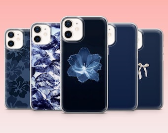 Navy Blue Phone Case Aesthetic Color Cover – Fits iPhone 17, 16, 15, 14, 13, 12 |Samsung S25, S24FE, S23, S22, A16, A56 | Pixel 10, 9Pro, 8A