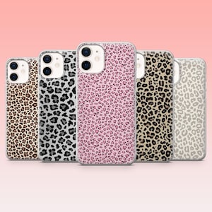 Leopard Print Phone Case Cheetah Cover – Fits iPhone 16Pro, 15, 14, 13, 12, 11 | Samsung S25, S24FE, S23, S22, A16, A56 | Pixel 9, 9Pro, 8A