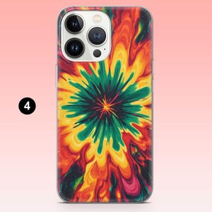 Vibrant Tie Dye Phone Case Rainbow Tye Dye Cover – Fits iPhone 18Pro, 17, 17e, 16, 15, 14, 13, Samsung S26, S25, A16, A56 | Pixel 11, 10Pro 4