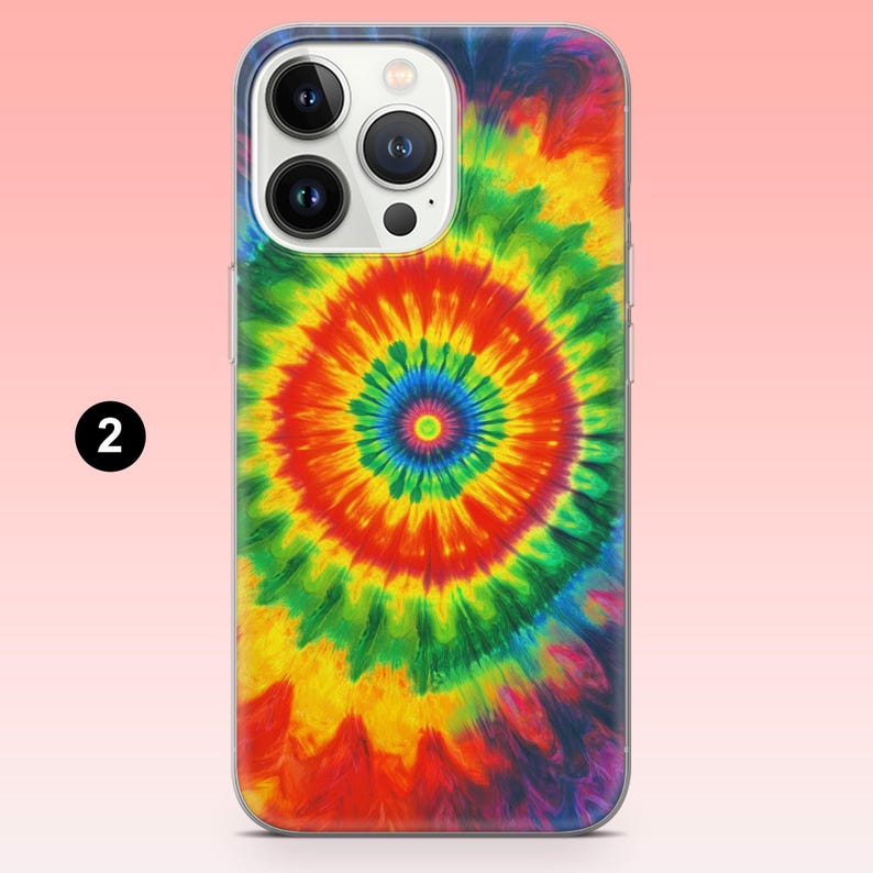 Vibrant Tie Dye Phone Case Rainbow Tye Dye Cover – Fits iPhone 18Pro, 17, 17e, 16, 15, 14, 13, Samsung S26, S25, A16, A56 | Pixel 11, 10Pro 2