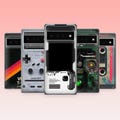 Retro Tech Phone Case Vintage Game Console Cover For Google Pixel 10, 10Pro, 9, 9Pro, 9A, 8A, 7A, 6A, iPhone 17, 16, 15, Samsung S25, A16 product logo