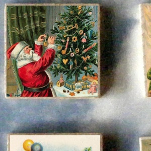 6er Set WEIHNACHTSMÄNNER Weihnachtsmann Geschenke set - Geschenke Fee Weihnachten Engel Weihnachten Rentier