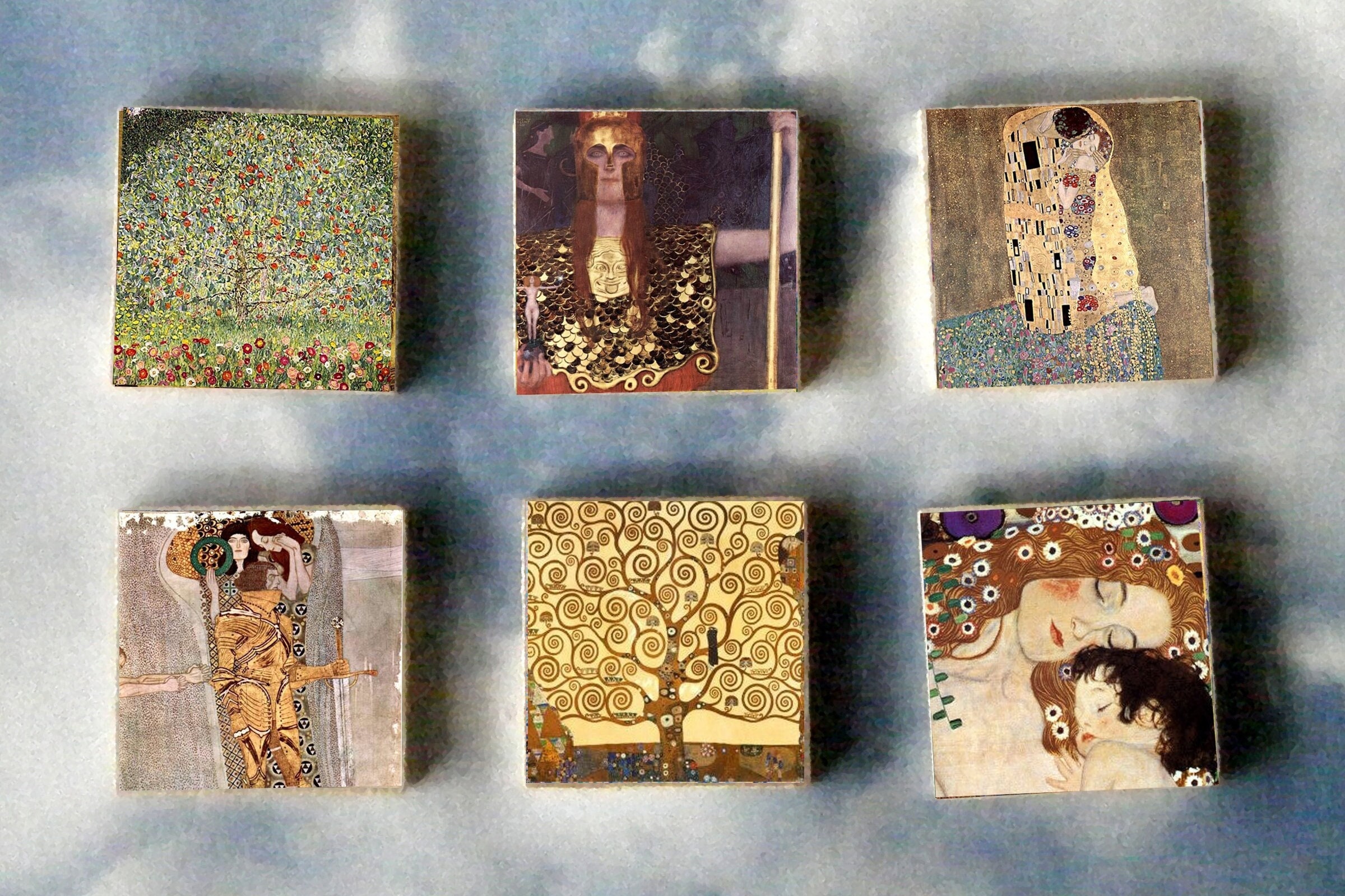 缶マグネット【猫のニャッホ クリムト】【ゆうパケット配送選択可能】 |猫のニャッホシリーズ | マグネットパーク クリムトのマグネットセット