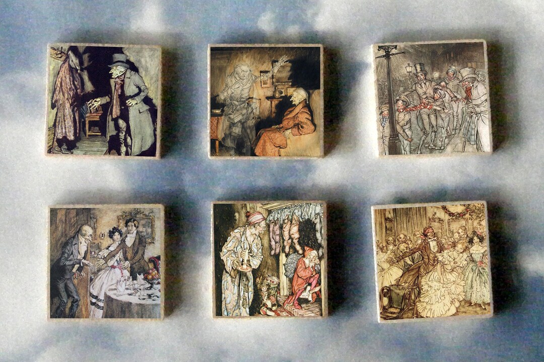 Arthur Rackham Christmas Carol Magnets – Wood Art Gift Set, Set of 6 - Etsy