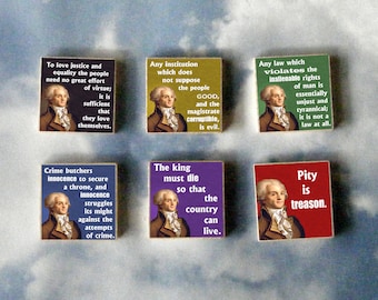 ROBESPIERRE wood art Magnet Gift Set