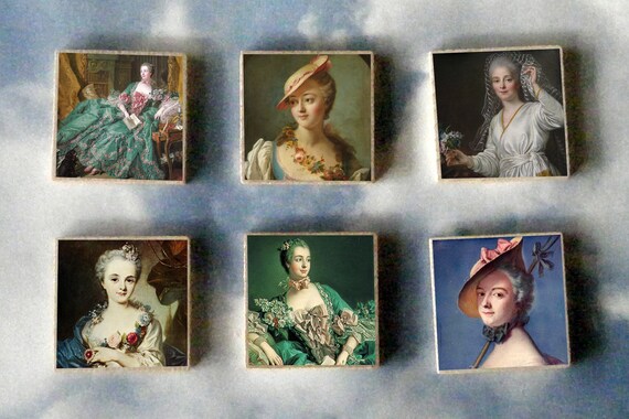 Madame Du Pompadour Wood Art Magnet Gift Set French Courtesan Etsy Madame Du Pompadour Wood Art Magnet Gift Set French Courtesan Etsy