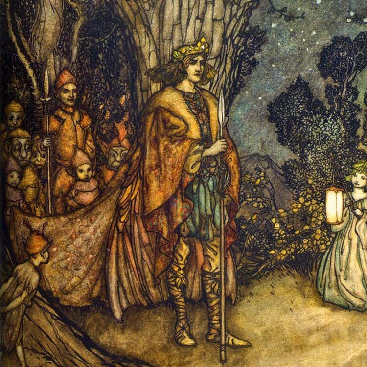 Arthur Rackham 'midsummer Night's Dream' Wood Magnet Set - Shakespeare ...