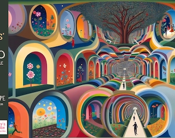 City of Arches Jigsaw Puzzle Australia: Dreamlike Fantasy Tunnel Underworld, 70-1000 pieces