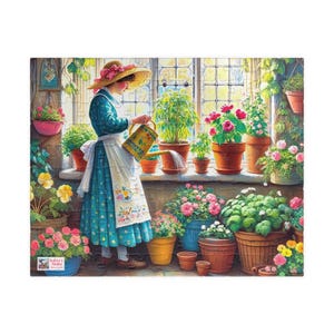 Sunny Garden Nook Jigsaw Puzzle US: Vintage Cottagecore Scene (110-1014-pieces)