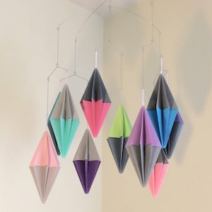 Baby Nursery Mobile Modern Geometric Origami Decoration